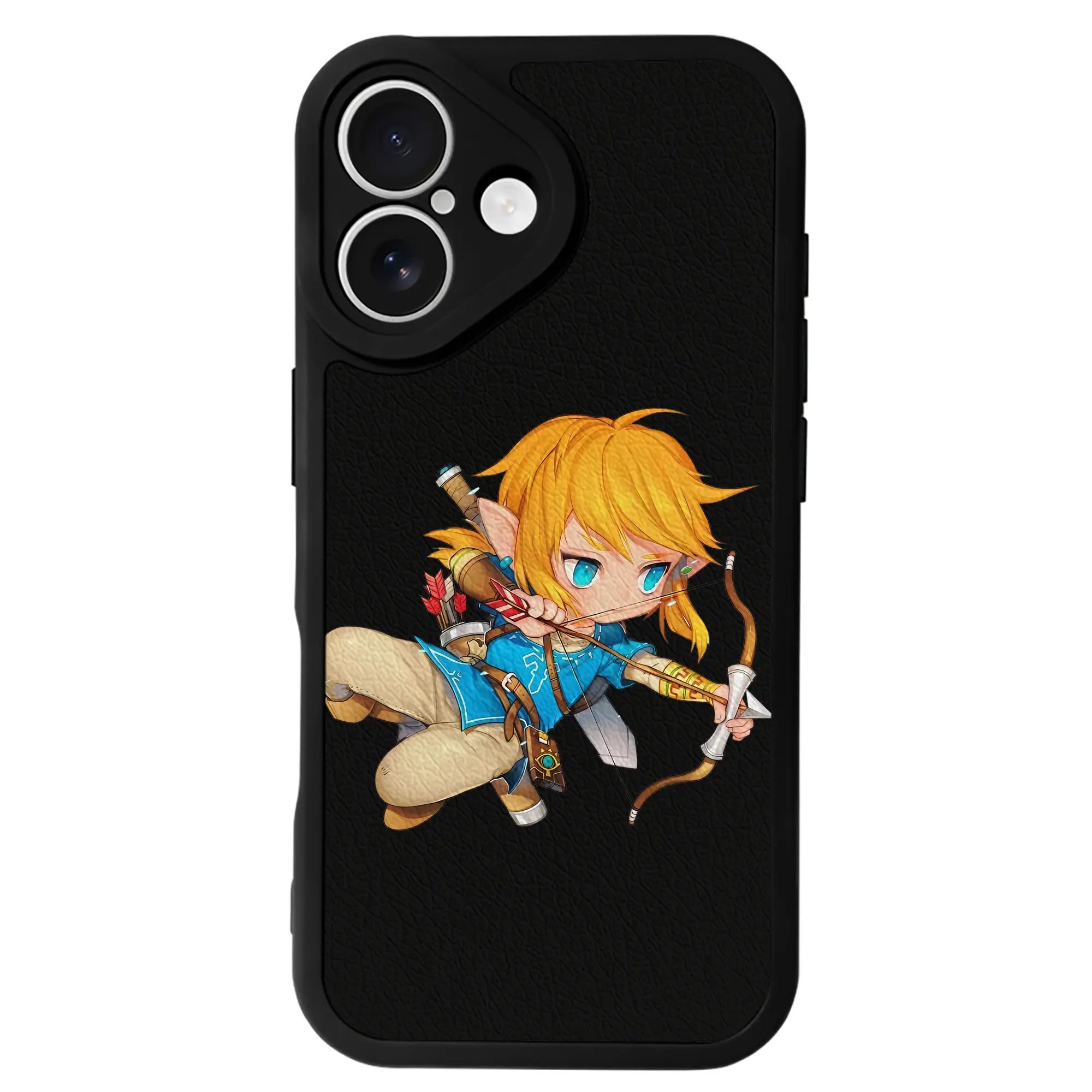 ゼルダの伝説 グッズ,リンク - IPhone 16シリーズ対応 ・ シリコンスマホケース ・ レザー調 ・ 高精度フィット ・ 耐衝撃 ・ ワイヤレス充電対応 ・ 精密カット